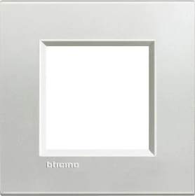 Bticino Livinglight Abdeckrahmen 1-fach, silber