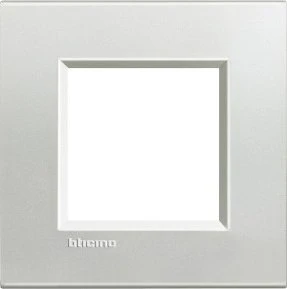 Bticino Livinglight Abdeckrahmen 1-fach, silber
