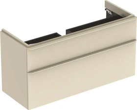 Geberit Smyle Square Unterschrank 118.4x61.7x47cm, 2 Schubladen, sand-grau