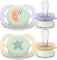 Philips Avent SCF075/17 ultra start Nighttime Beruhigungsschnuller, 0-2M, Silikon, violett/orange, 2 Stück Vorschaubild