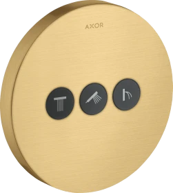Hansgrohe AXOR ShowerSelect Ventil Unterputz rund für 3 Verbraucher brushed gold optic