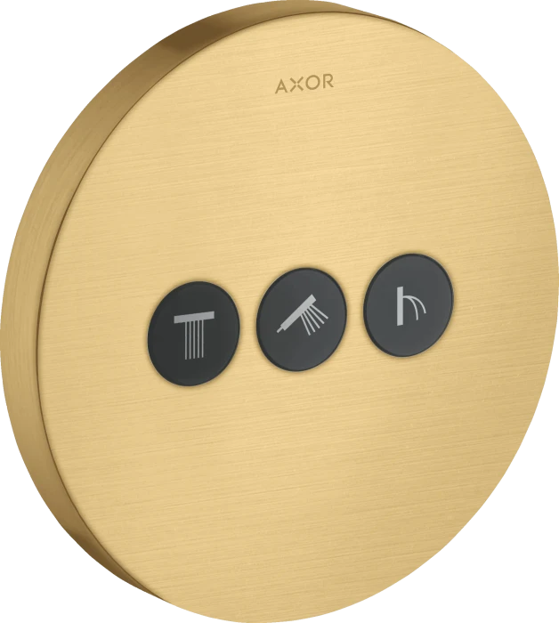 Hansgrohe AXOR ShowerSelect Ventil Unterputz rund für 3 Verbraucher brushed gold optic