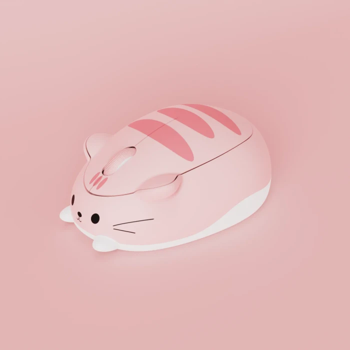 Akko x Waigua Cat Theme Wireless Mouse, Pink Angie, USB