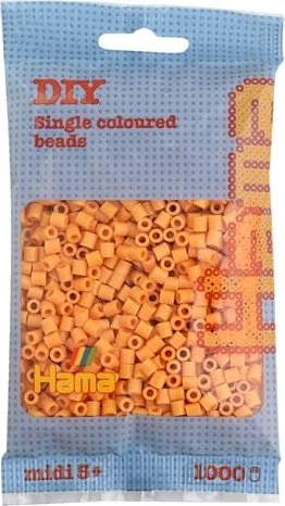 Hama midi Beutel mit Perlen 1000 Stück teddybären-braun