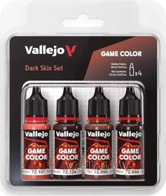Vallejo Game Color Dark Skin Set Farbset, 4-tlg.