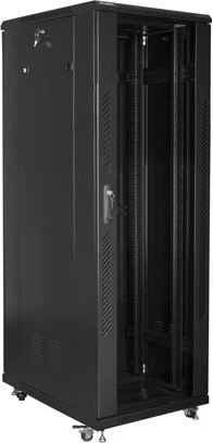 Lanberg 19" Rackschrank 47HE, freistehend, Glastür, IP20, RAL 9004, 800mm tief