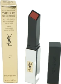 Yves Saint Laurent Rouge Pur Couture The Slim Sheer Matte Lippenstift 107 Bare Burgundy, 2.2g