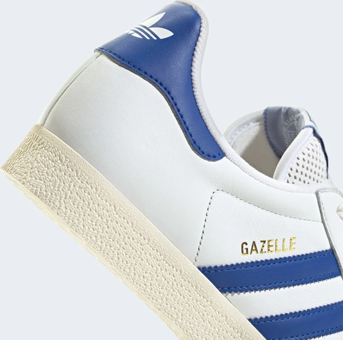 adidas Gazelle core white/royal blue/cream white (Herren)