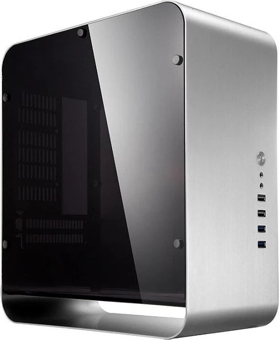 Jonsbo UMX1 Plus silber, Acrylfenster, Mini-ITX