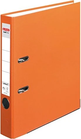 Herlitz maX.file protect Ordner 2-Ring, 50mm, A4, orange, 5er-Pack