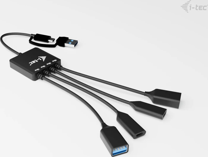 i-tec USB-C/USB-A Cable HUB 4 port, USB-C/USB-A 3.0 [Stecker]