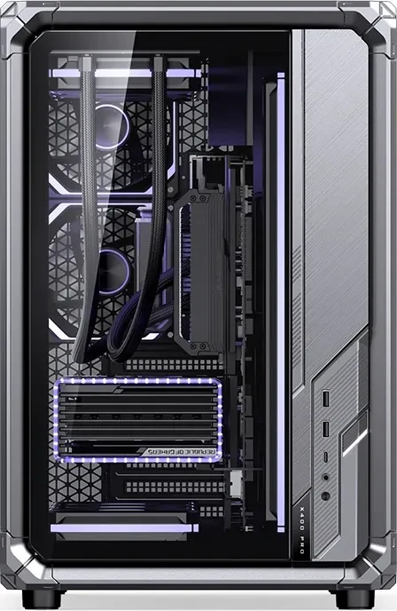 Jonsbo X400 Pro Gray, Glasfenster