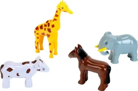 Theo Klein Funny Puzzle Magnettierpuzzle 4 Tiere im Beutel