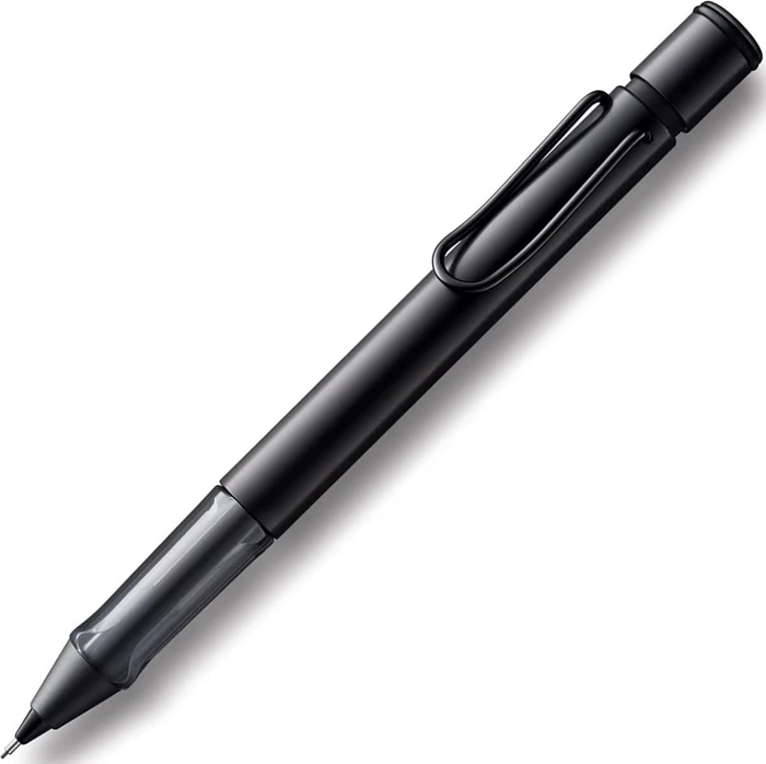 Lamy AL-Star Druckbleistift HB 0.5mm graphit, schwarz/transparent, Radierer
