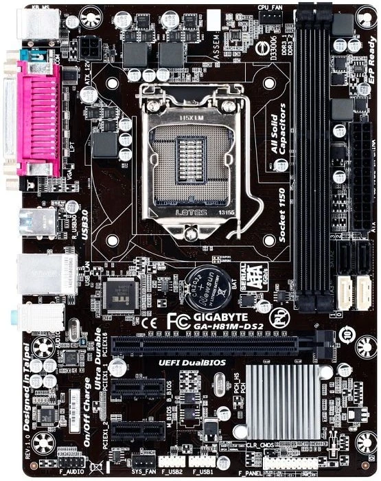 GIGABYTE GA-H81M-DS2 (Intel 1150)
