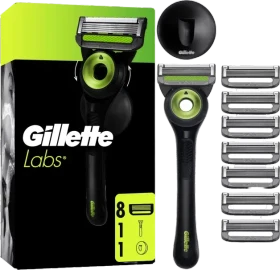 Gillette Labs Neon Night Rasierer +  5 Wechselklingen