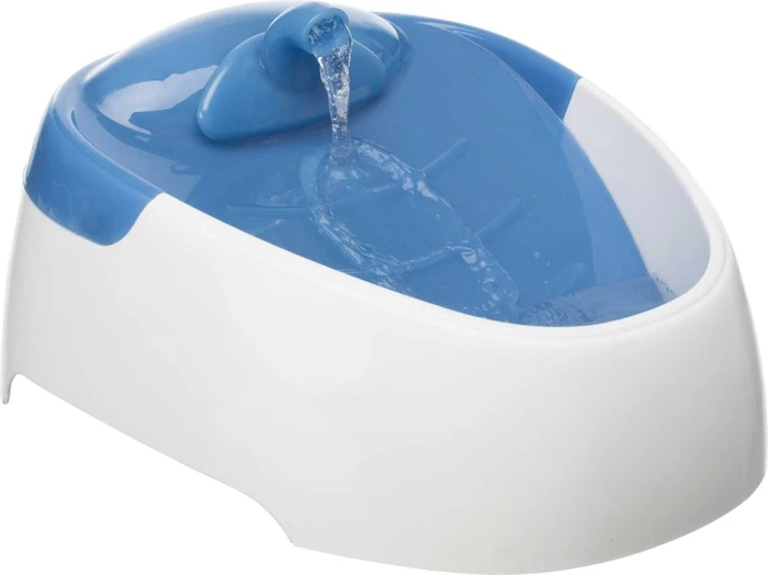 Trixie Trinkbrunnen Duo Stream, 1l, weiß/blau
