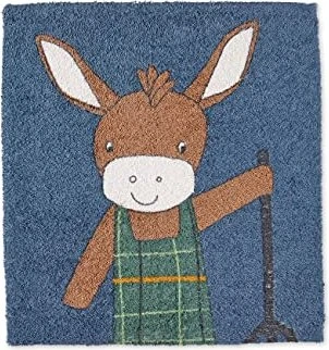 Sterntaler Badetuch Esel Emmilius 100x100cm mittelblau