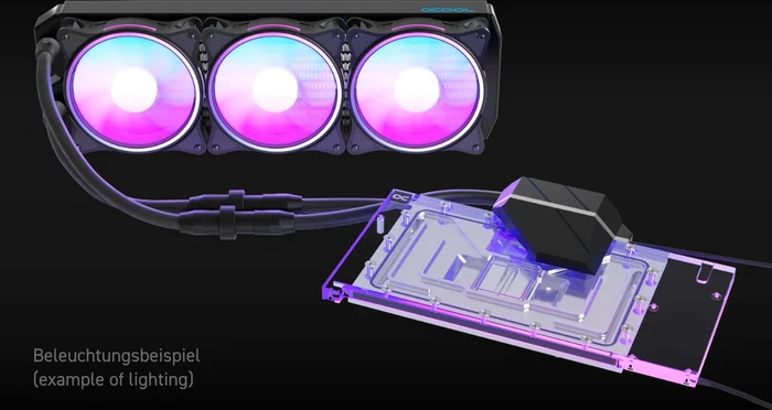Alphacool Eiswolf 2 AiO 360mm RTX 4080 Suprim mit Backplate
