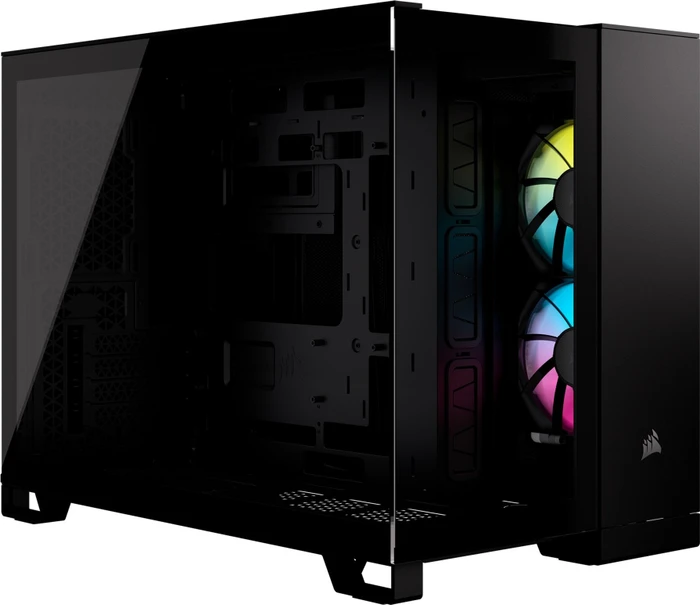 Corsair 2500X RGB, schwarz, Glasfenster