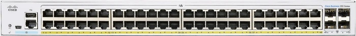 Cisco Business 350 Rackmount Gigabit Managed Switch, 48x RJ-45, 4x SFP+, 370W PoE+