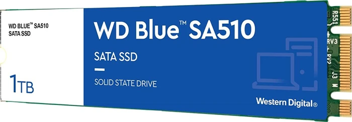 Western Digital WD Blue SA510 SSD 1TB, M.2 2280 / B-M-Key / SATA 6Gb/s