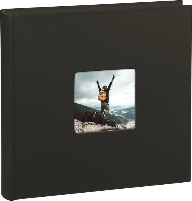 Hama Jumbo Fotoalbum, 30x30, 100 schwarze Seiten, Fine Art schwarz