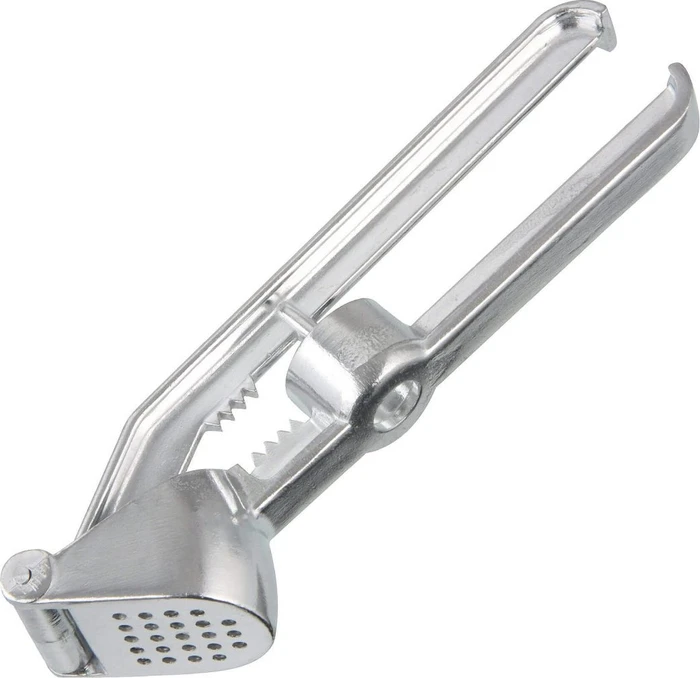 Fackelmann Aluminium Knoblauchpresse und Entsteiner 3in1