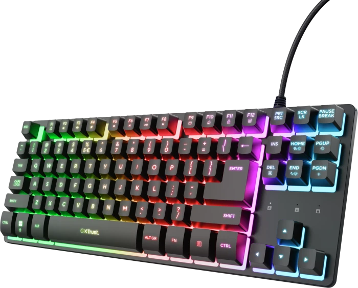 Trust Gaming GXT 833 Thado TKL Illuminated, LEDs RGB, USB, EU