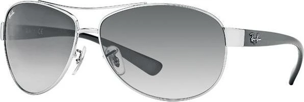 Ray-Ban RB3386 63mm silver-black/grey gradient