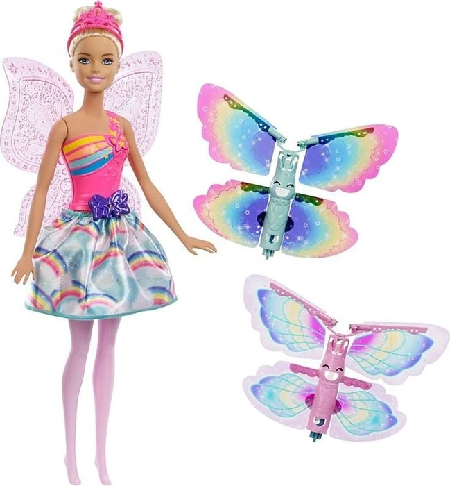 Poupée Barbie Dreamtopia Fée Arc-en-Ciel Clair Oiseaux - Mattel DHM56 - Neuf
