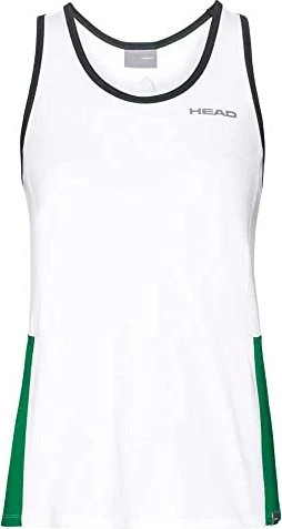 Head Club Funktionsshirt ärmellos weiß/grün (Damen)