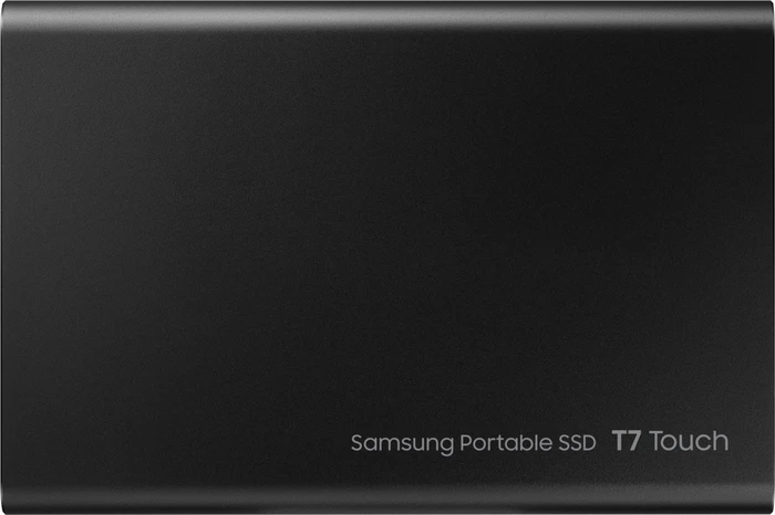 Samsung Portable SSD T7 Touch, Metallic Black, 500GB, USB-C 3.1