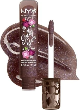 NYX Jelly Gem XMAS Lipgloss 01 cocoa sparkle, 7.5ml