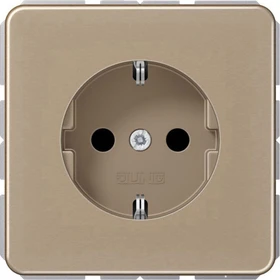 Jung Serie CD SCHUKO Steckdose Metall 16A 250V, gold-bronze