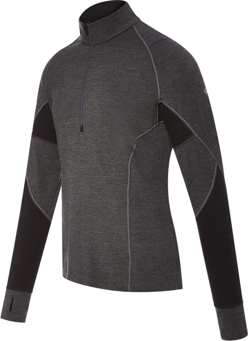 Icebreaker BodyfitZONE Winter Zone Half Zip Funktionsshirt langarm schwarz (Herren)