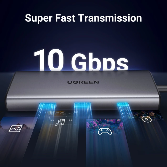Ugreen Revodok 107, USB-C 3.1 [Stecker]