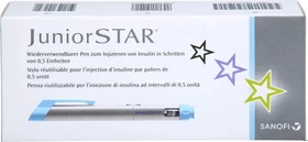Sanofi JuniorStar Insulinpen silber