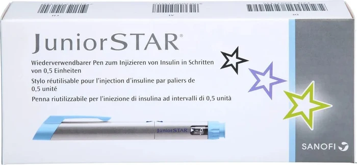 Sanofi JuniorStar Insulinpen silber