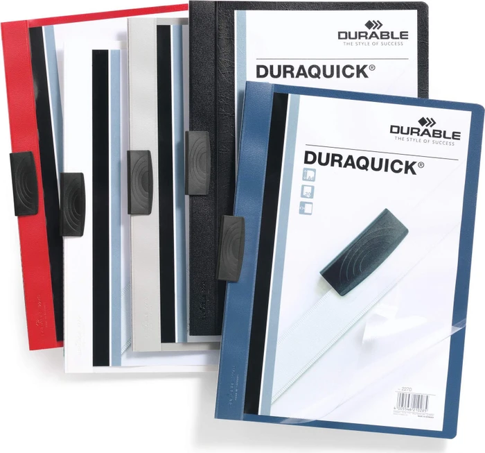 Durable Duraquick Klemmmappe, A4, dunkelblau/transparent