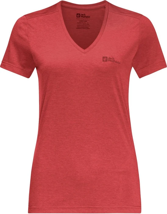 Jack Wolfskin Crosstrail Funktionsshirt kurzarm vibrant red (Damen)