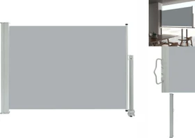 vidaXL Ausziehbare Seitenmarkise 300x80cm grau