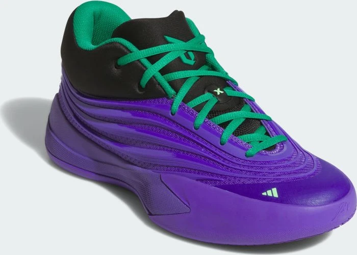 adidas Dame X purple rush/core black/court green