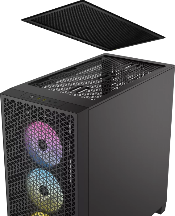 Corsair 3000D RGB Airflow, schwarz, Glasfenster