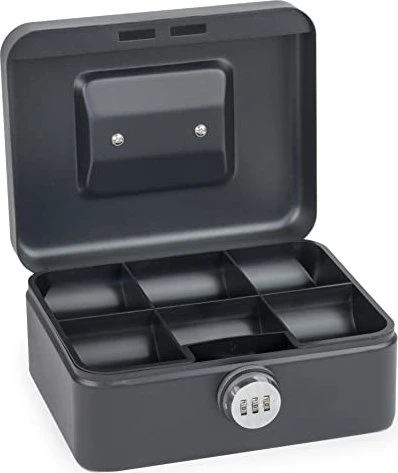 SAX Box M Geldkassette, schwarz, mechanische Zahlenkombination