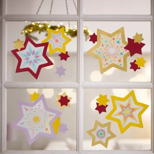 HABA Sachenmacher Fensterbild Sterne Bastelset Weihnachten