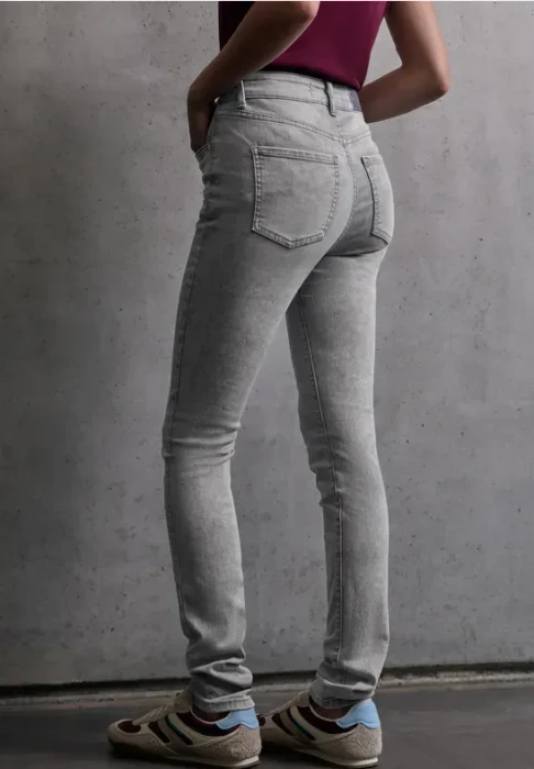 Street One Studio Skinny Jeans light grey random (Damen)