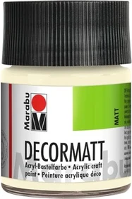 Marabu Decormatt Acryl Acrylfarbe, elfenbein, 50ml
