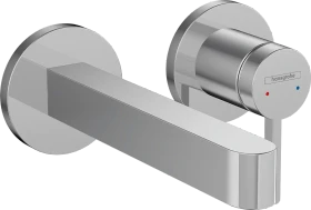 Hansgrohe Finoris Einhebel-Waschtischmischer Unterputz für Wandmontage mit Auslauf 16.8cm chrom