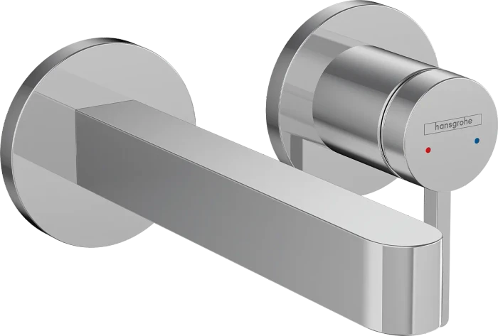 Hansgrohe Finoris Einhebel-Waschtischmischer Unterputz für Wandmontage mit Auslauf 16.8cm chrom